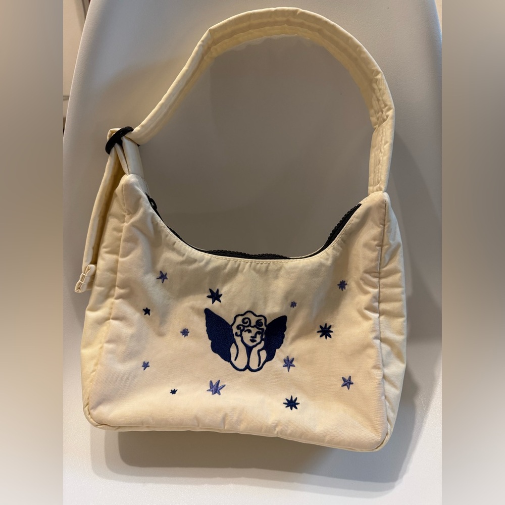 BAGGU UO Exclusive Cherub Embroidered Mini Nylon Shoulder Bag